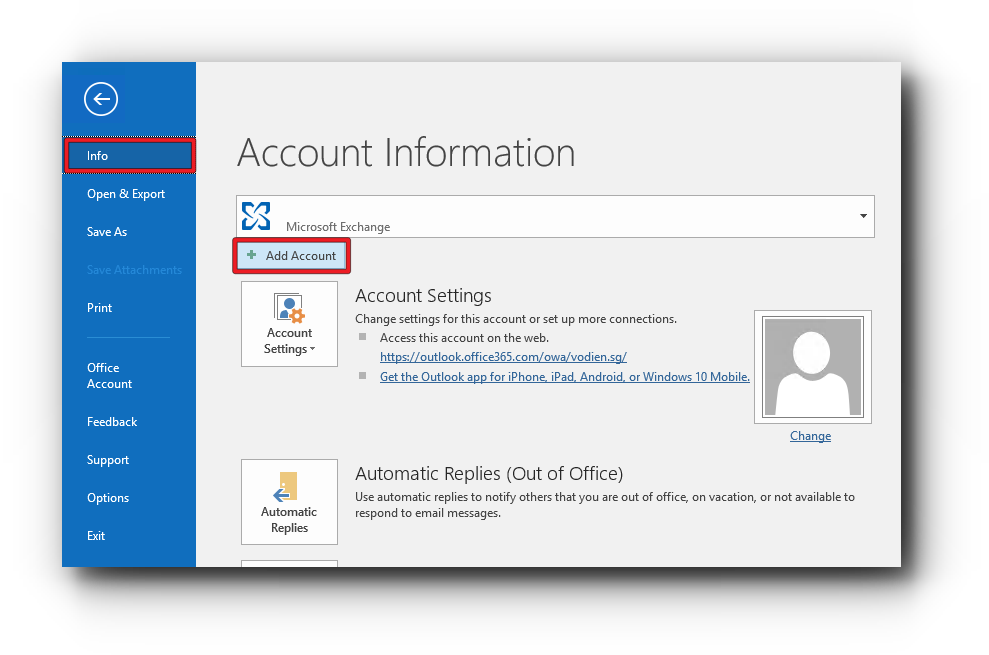 where are office 365 outlook mail message settings