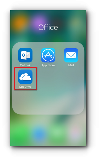 onedrive on iphone