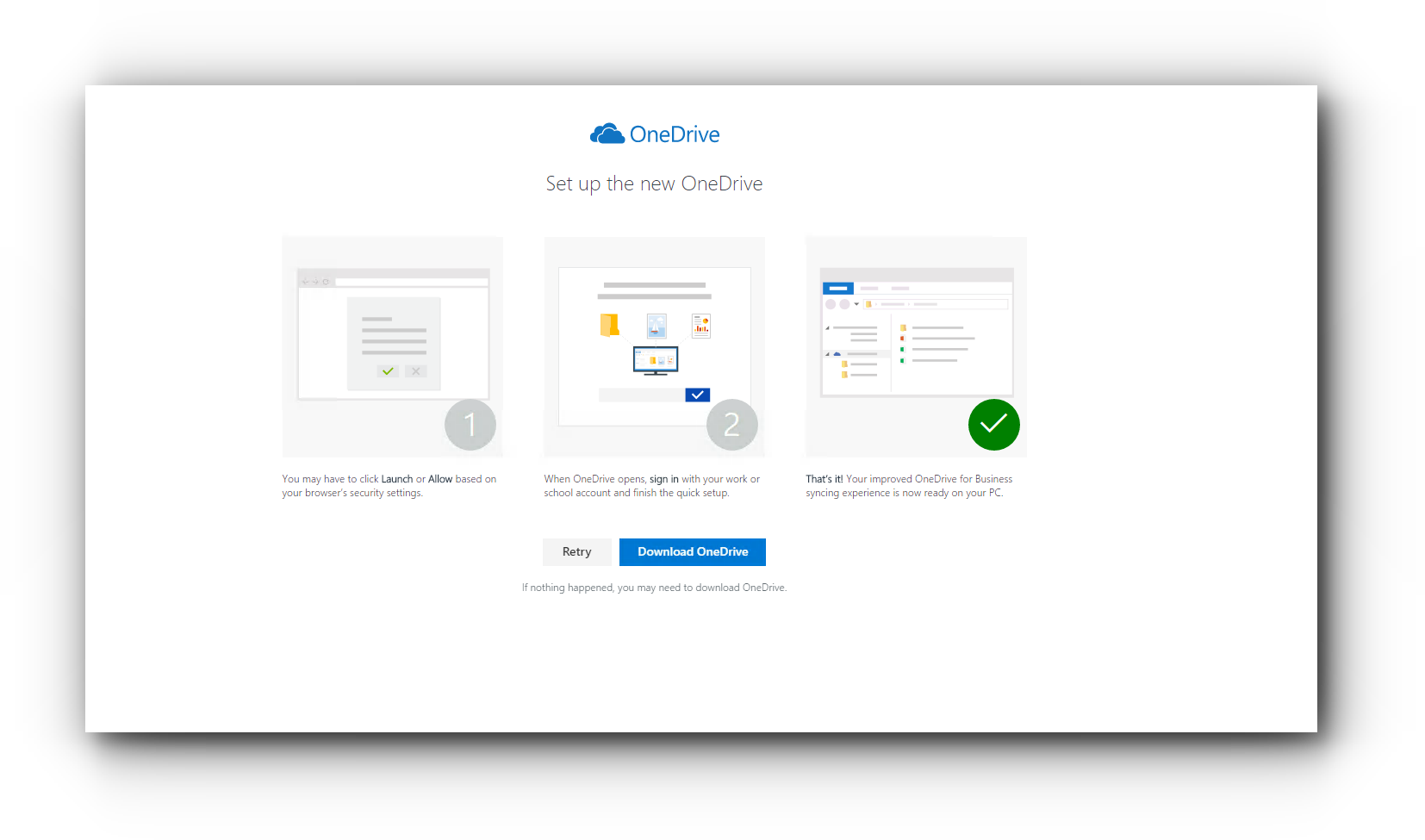 setup microsoft onedrive