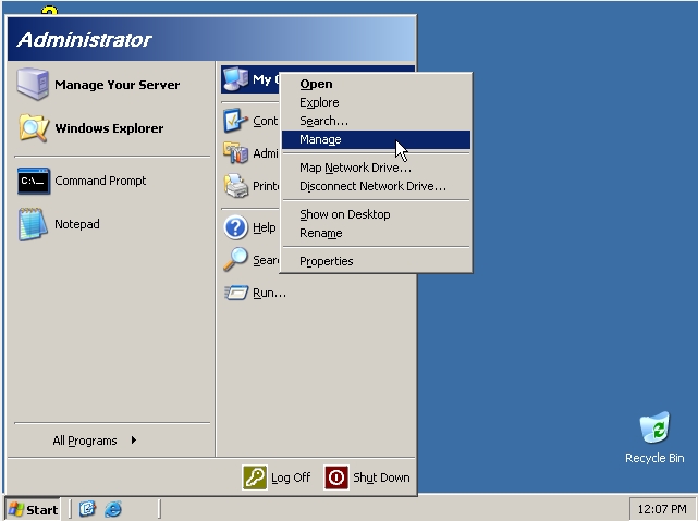 how to check hardware raid in windows 2003