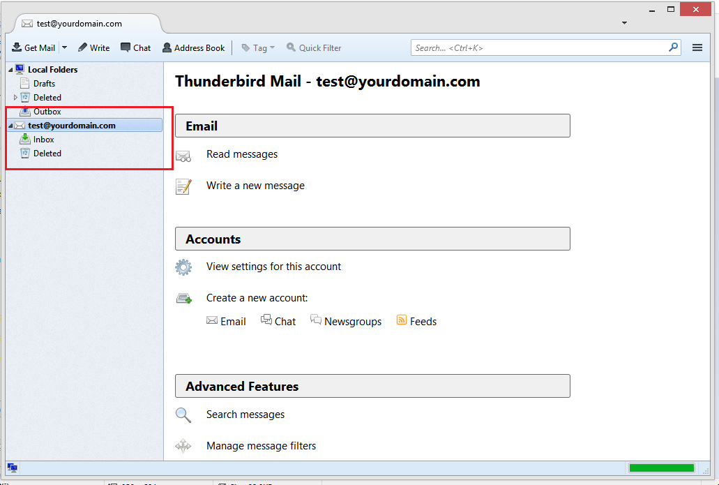 mozilla thunderbird for windows 7 password change